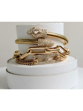Bomb Party Summer Stacks "The Jungle Of Sparkle" ST36080 Bracelets on Gold